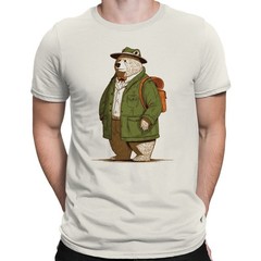 Dapper Bear Illustration Men’s T-shirt