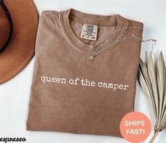 Queen of the Camper Shirt, Camping Shirt, RV Shirt, Camper Life T-Shirt