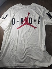 Nike Air Jordan Jump Man Logo White Men’s T-shirt Size XL DV1445-100