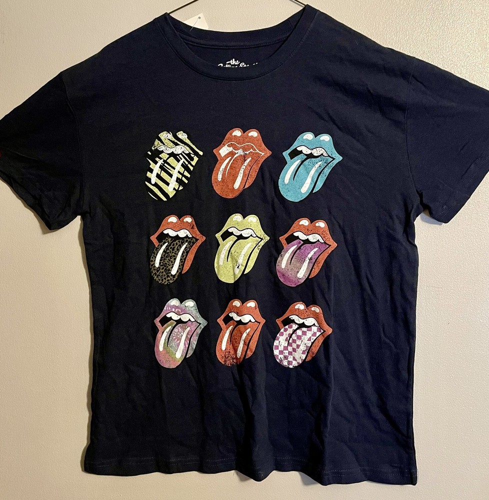 Rolling Stones Lips & Tongue logo T-shirt Medium New without Tags 100% Cotton M
