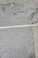Nike Dri-Fit T-Shirt Men Athletic Workout Gym Boxing Tee Gray Size XXL