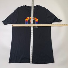 Travis Mathew Shirt Men L Large Black Desert Short Sleeve Graphic Arizona Flag