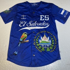 EL Salvador Baseball Shirt Size M All Over Print