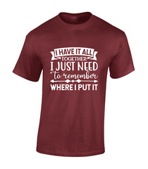 I HAVE IT ALL TOGETHER MENS T SHIRT PRINTED SLOGAN FUNNY GIFT IDEA PRESENT TOP
