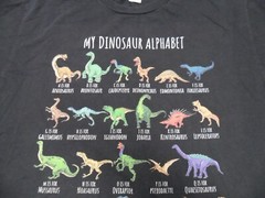 Large My Dinosaur Alphabet Shirt