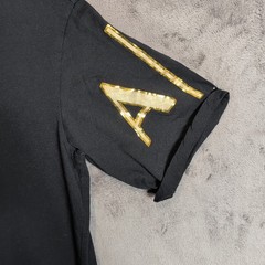 Armani Exchange Shirt Adult Large Graphic Gold Logo Classic Designer Casual SS