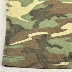 Vtg Woodland Camouflage Shirt Medium Green 80s USA Made Single Stitch Gorpcore