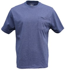 NWT 10XB 10X Big Pocket T-Shirt Cotton Blend Foxfire Tagless in Blue