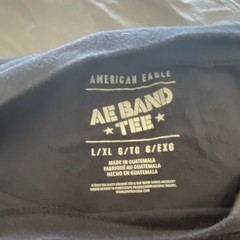 American Eagle AE Band Tee Men’s L/XL Black David Bowie Crew Neck T-Shirt