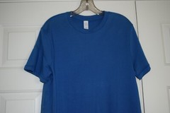Alternative tear away label Size M Royal Blue Outsider tee Short Sleeve Shirt
