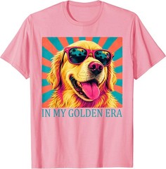 Funny in My Golden Retriever Era Cool Dog Mom Graphic T-Shirt