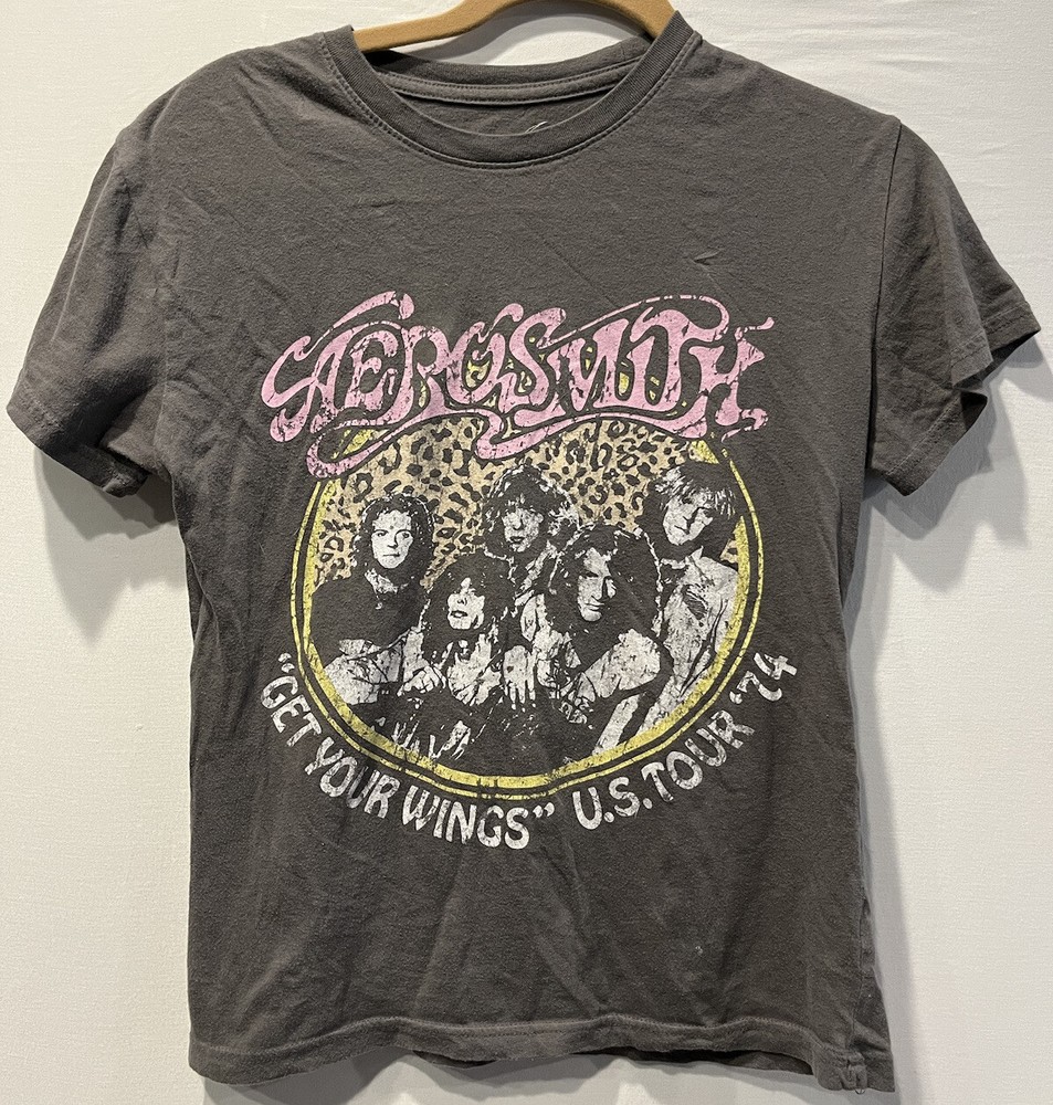 Aerosmith Get Your Wings Tour 1974 Shirt Small
