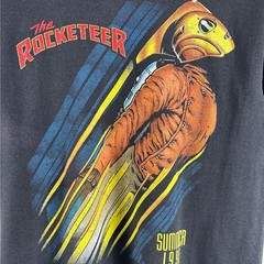 The Rocketeer Summer 1991 Promo Graphic Tee Sz L Vintage SSI Disney Movie Shirt
