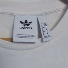 adidas Originals Men’s White Trefoil Logo Graphic T-Shirt Size L