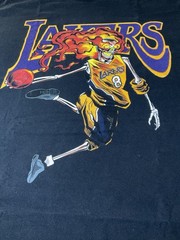 Kobe Bryant Men’s T Shirt #8 Jersey LA Lakers Black Mamba Skeleton Skull
