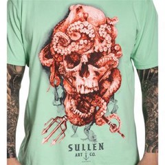 Men’s Sullen Art Collective Neptune Neptunian Skull Premium Tee T-Shirt S-4XL