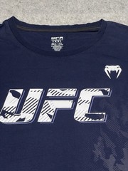 UFC Blue Side Design Shirt VENUM MMA Fight 2XL Poly Elastic Octagon Jui Jitsu