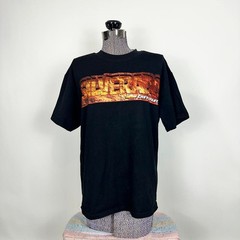 Vintage Black Chevrolet Silverado Rock Solid Graphic Print Shirt Size Large