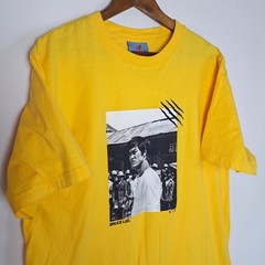Bruce Lee x Shoe Palace T-Shirt Mens Large Yellow Short Sleeve Dragon Logo