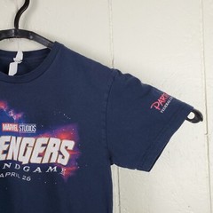 Avengers Endgame Shirt Mens Small Blue Crew Neck Short Sleeve Graphic Stretch