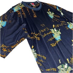 Vintage Japanese Script Graphic Shirt XXL Samurai Anime Y2K