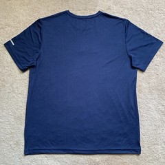 NEW AW DriWorks RED WHITE & BOOZY Performance T Shirt Tee NAVY BLUE LARGE MS $40