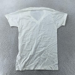 Vintage Sears Blank White V Neck Shirt Mens XS/S Undershirt Combed Cotton Tee