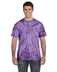 Tie-Dye Adult 5.4 oz. 100% Cotton Short Sleeves Spider T-Shirt CD101