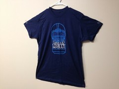 Hanes Nano-T Bud Light NFL Football Helmet Beer Can T-Shirt Blue Mens Sizes L/XL
