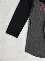 Night Moves T-Shirt Heather Gray Black Raglan Sleeve Graphic Tee New Era Sz S/P
