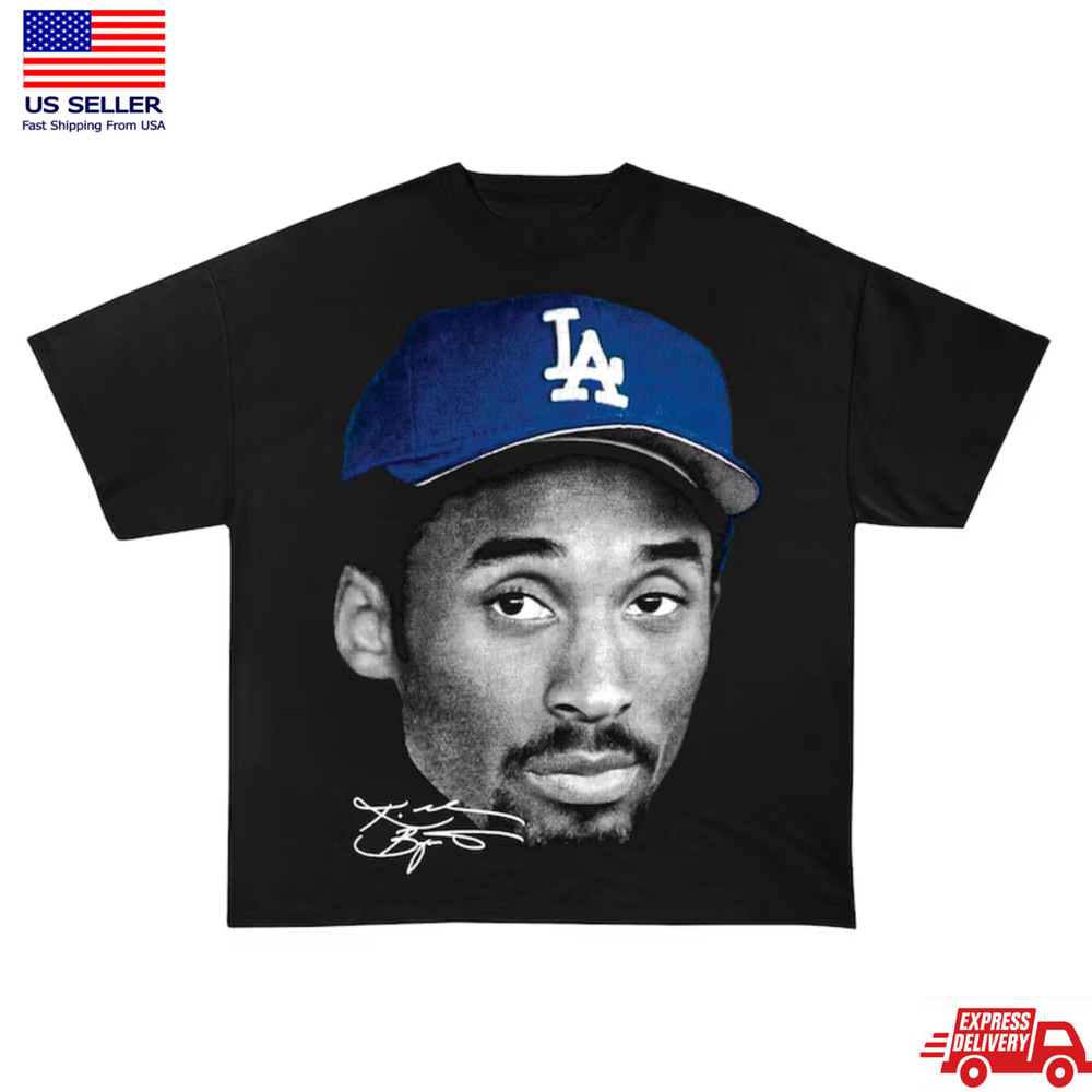 Kobe Bryant Big Face Vintage Basketball Graphic T-Shirt
