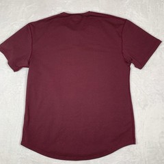 BYLT Drop-Cut Henley Shirt Mens XL Red Polka Dot LUX Short Sleeve Athletic Fit