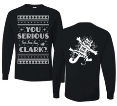 You Serious Clark Christmas Vacation Movie Front and Back Men Long Sleeve Shirt