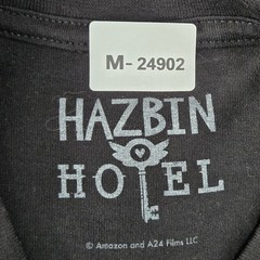 Hazbin Hotel Men Shirt M Black Graphic Hot Topic Niffy Gold Glitter Tee