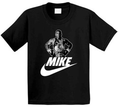 Mike Tyson Boxing Swoosh Logo Parody Boxer Fan T Shirt