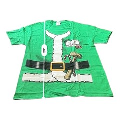 Fruit of the Loom Elf In Training Size Med T Shirt Cotton Green NWT Christmas