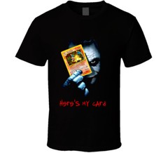 Here’s My Card Joker Dark Knight Text Funny T Shirt