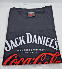 JACK DANIELS X COCA-COLA COLLABORATION LOGO TEE (SIZE L) NWT