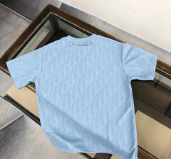BUR*BERRY Men’s Light Blue Loose-Fit Short-Sleeve T-Shirt L