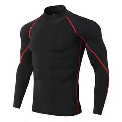 Men Compression Long Sleeve T Shirt Sportswear Male Skinny Tshirt Elastic Track