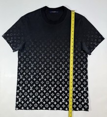 Louis Vuitton Monogram Gradient T-Shirt Black White Size M Italy #6