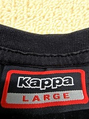 Kappa Mens T-Shirt Black Large Omini Logo Italy Cotton L