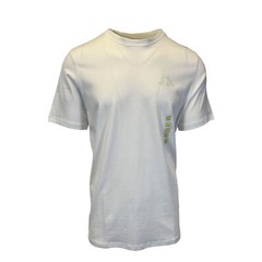 Kappa Men’s T-Shirt White Crew Neck Solid Regular Fit S/S (S08)
