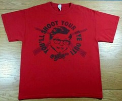 A CHRISTMAS STORY “You’ll Shoot Your Eye Out” Distressed Logo T-Shirt Mens Large