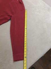 Eddie Bauer Mens Waffle Knit Thermal Shirt Long Sleeve Brick Red Cotton XLarge.
