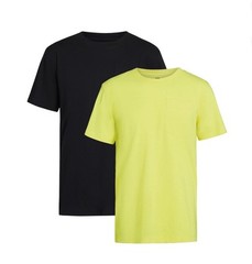 2-Pack BRAHMA Men’s S (34-36) Pocket Tee Relaxed Short Sleeve Moisture Wicking