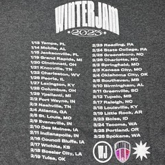 Winter Jam Concert Tour T Shirt Heathered Gray 2023 Adult XL XG EG