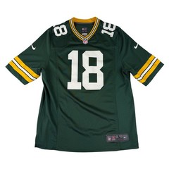 Nike Green Bay Packers Randall Cobb Jersey Mens Large Green #18 NFL On Field
