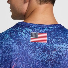 [FJ3411-635] MENS NIKE DRI-FIT USA MILER PRINTED RUNNING T-SHIRT