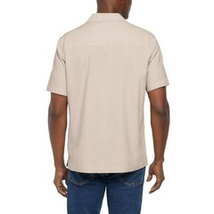 Gap Linen Blend Camp Collar Short Sleeve Shirt Men’s XXL Relaxed Fit